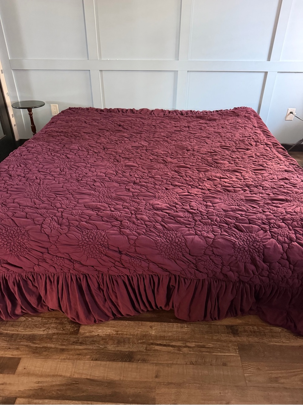 Anthropologie Dahlia Cotton Jersey Floral Quilt (KING)